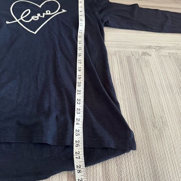 Talbots Women CREWNECK TEE  Love HEART size large - Picture 4 of 5